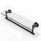 Washington Square Collection 22 Inch Glass Vanity Shelf With Integrated Towel Bar - Ws-1Tb/22-Vb